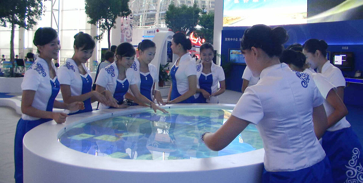 展廳多點觸控技術